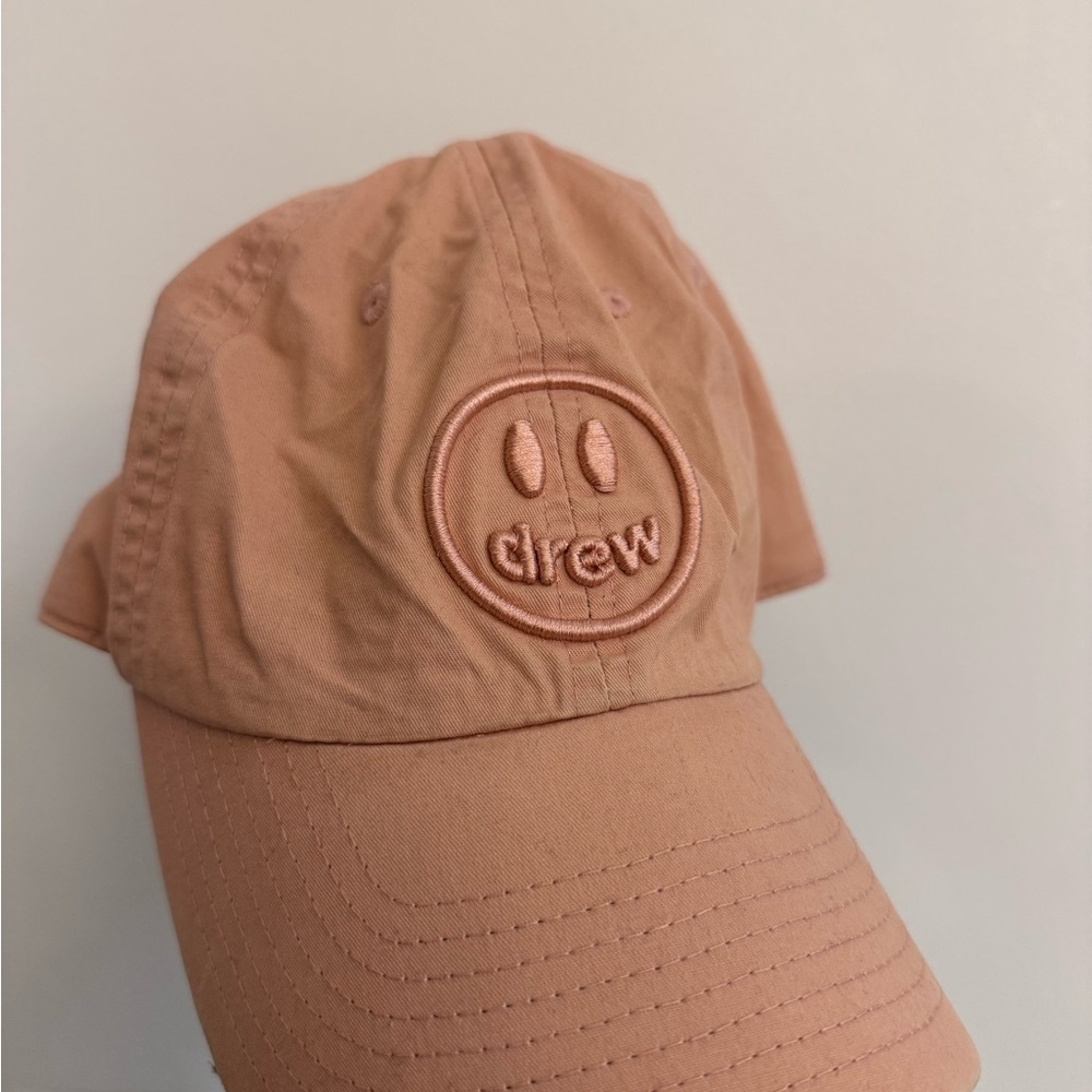 Drew House Tan Baseball Cap with Embossed Logo